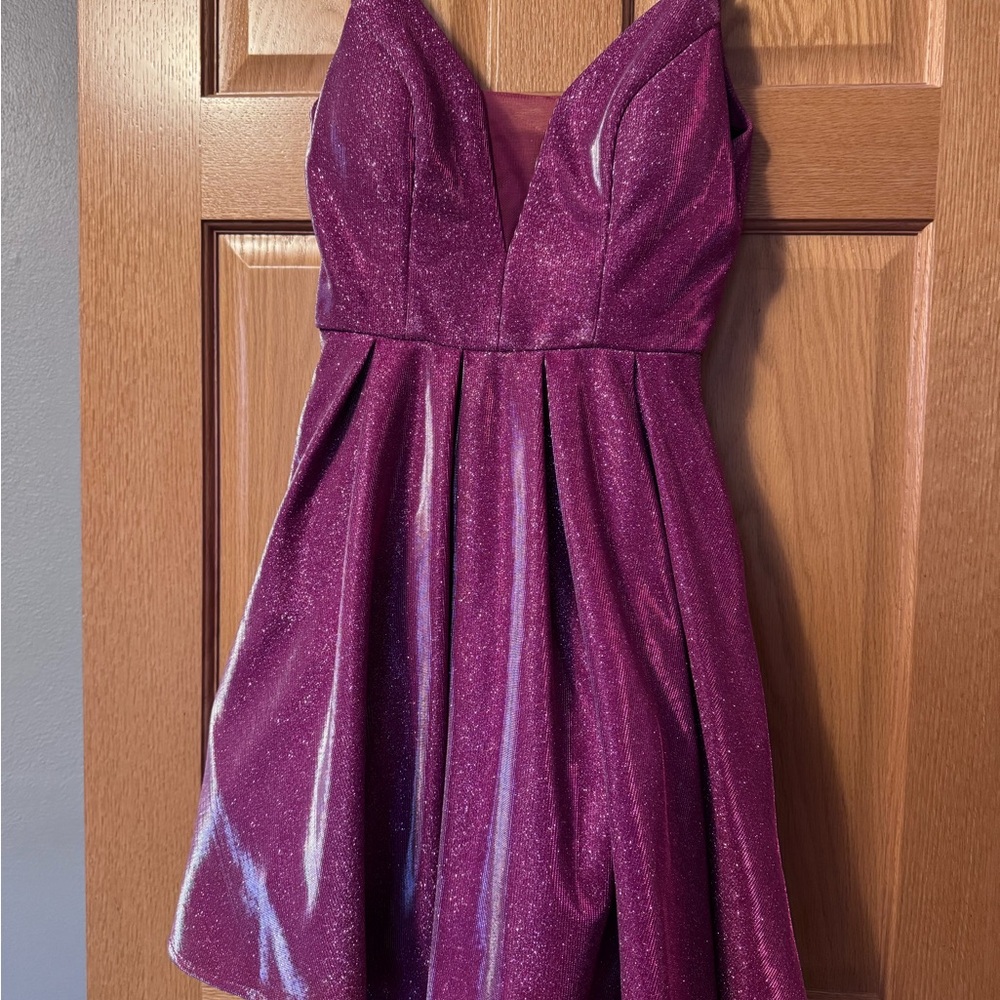 Sparkling Purple Kids Dress